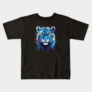 Snow Leopard Illustration Kids T-Shirt